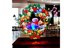 APOTODITO Weihnachtskarten mit Musik, Weihnachtsblumenstraußen Christmas Bouquet 25cm, Weihnachtsgeschenkkarten mit Umschlag, Weihnachtskarten für Frauen Kinder