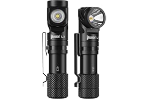 WUBEN L1 Torcia LED Ricaricabile, Torcia LED Potente Professionale 2000 Lumens Alta Potenza, Doppia Sorgente Luminosa Torcia Tattica Militare, IP68 Impermeabile Flashlight per Campeggio Trekking(P9)
