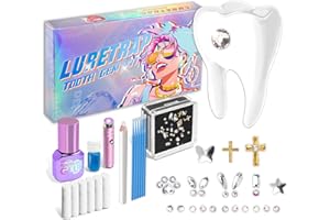 Luretrap Kit fai da te con gemme per denti con GIue, 30 pezzi, cristallo GIue Jewelry Starter kit