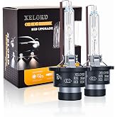 XELORD D2S Xenon Bulb 35W 12V HID 6000K White Light Pack of 2 | High brightness and precise beam: clear illumination for D2S