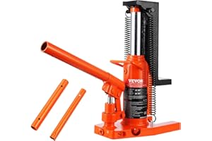 ‎VEVOR VEVOR Hydraulischer Wagenheber, 2,5 t Auf-Zehen-Zehenheber, 5 t Auf-Zehen-Hubkapazität, Maschinenwagenheber, 20-135 mm Zehenhöhe, 227-340 mm Oberhöhe, Lufthydraulischer Klauenwagenheber