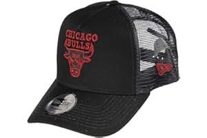 New Era Chicago Bulls Frame Adjustable Trucker Cap NBA Essential Black - One-Size
