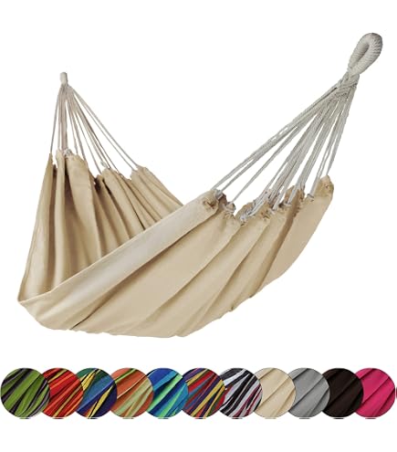 Benson Hamac Kit Complet (rouge Pour Benson Hamac Avec Mousqueton - Complet - 200 X 100 Cm - Grijs Hamac Détente Extérieur