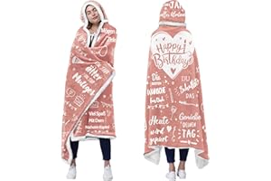 ACCZ Geburtstagsgeschenk für Frauen, Decke mit Ärmeln Geschenke zum 18 Geburtstag Mädchen, Kuscheldecke mit Ärmeln für Freundin Beste Freundin Schwester Frau Mama Geschenke Zum Geburtstag