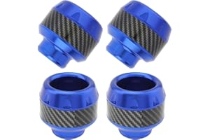 Windance 4pcs Front Rear Fork Frame Sliders Wheel Crash Protector Falling Protection Universal for Motorcycles Motorbikes Moped Scooters (Blue)