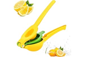 FUKTSYSM Lemon Squeezer - New Top Metal Citrus Squeezer 2 in 1 Lemon Juicer/Lime Squeezer, Robust Design, Anti corrosion and Dishwasher Safe, Faster, More Efficient Juicing