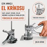 &Ccedil;ok Ama&ccedil;lı El Krikosu Ahşap, Fayans, Kapı, Dolap ve Paneller İ&ccedil;in | 65 kg Taşıma Kapasitesi, 150 mm Ayar Aralığı, Taşınabilir