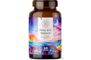 ‎ALPHA FOODS Ruhe & Ausgleich | 60 Vegane Kapseln | Entspannung mit Adaptogenen | Ashwagandha, Reishi, Schisandra, Sibirischer Ginseng, Rosenwurz | HPCL-Laborgeprüft | Alpha Foods