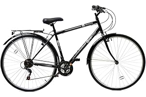 Aurai Trekker Unisex Heritage Bike 700c Wheel 18 Speed Black
