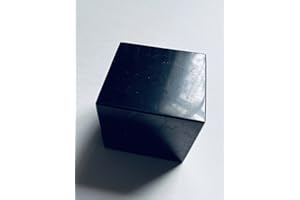 N&D STORE Shungite Genuine Stone Cube Polished 50x50mm Healing Crystal Cube Mineral Stone