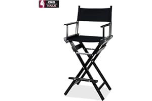 Crisnails ® Silla Maquillaje Peluqueria Aluminio Silla Portátil Adecuada para Maquillaje Tratamientos de Estética y Fisioterapia, Masajes, Reconstrucción y Decoración de Uñas