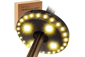 LED parasollbelysning ljus ljus parasollbelysning med 3 lägen batteridriven för trädgårdsfest