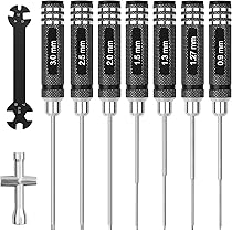 Set Di Cacciaviti Esagonali Colorati Kit Di Strumenti Per Cacciavite RC Strumento Chiave Per Cacciavite Esagonale Hss 09 Mm 127 Mm 13 Mm 15 Mm 20 - Foto 13