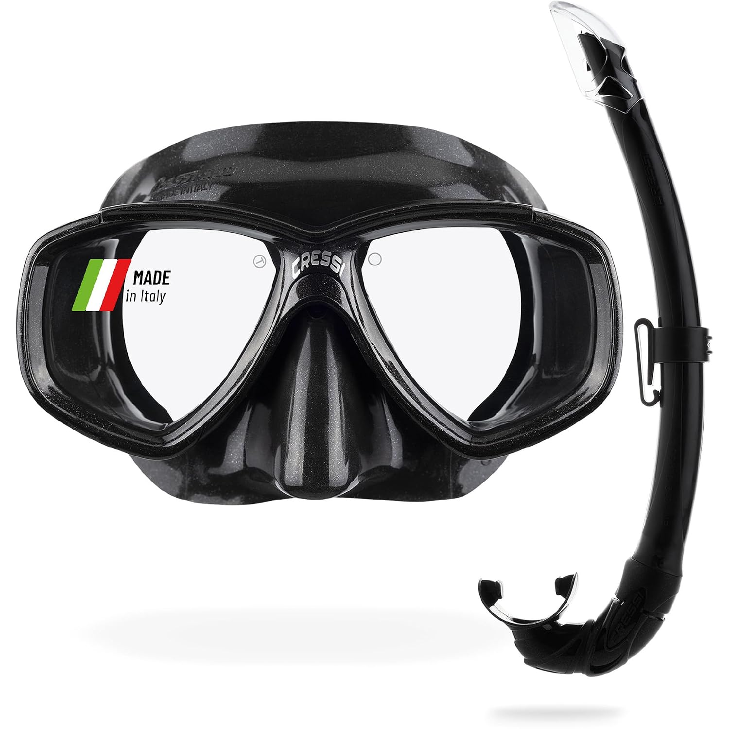 CRESSI Perla - Maschera Singola Perla o Combo Set Maschera Perla+Snorkel Mexico per Immersioni e Snorkeling, Taglia Unica, Adulti