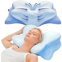 Derila Ergo Schmetterlingskissen, Memory Foam Nackenkissen Seitenschläfer