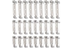 WOOXDYUK Confezione da 100 perni di Sicurezza, Spille per Artigianato Fai da Te (38/40/45 mm), Spille di Sicurezza Artigianali per Gioielli e Artigianato (Argento), perni