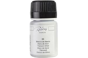 Lienzos Levante Tempera-Gouache, 50-Blanco de Titanio, Bote de 35 ml