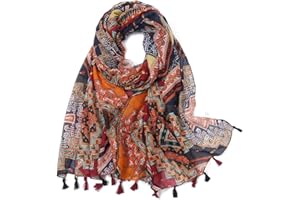 KAVINGKALY Foulard Coton Femme couleur unie Grand Châle Pure Fes Femmes S’enroule pour La Soirée