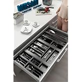 tify Mutfak &Ccedil;ekmece I&ccedil;i D&uuml;zenleyici, Kaşıklık 84Cm X 48Cm Yanlar Ve Boydan 4Cm Kesilebilir, Antrasit