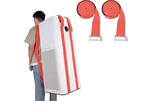 TRIWONDER 1-pack axellyftande flyttremmar 1 person, justerbar axelrem för att flytta möbler, lådor, madrass, apparater (orang