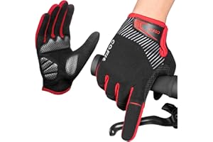 COFIT Guantes de Ciclismo Unisex de Dedo Completo con Gel Acolchado, Antideslizantes y Compatibles con Pantalla Táctil para Bicicleta MTB y Carretera