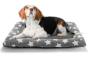 Kekuningan Dog Bed Mat Small Washable Dog Crate Mattress for 24 inch Cage Soft Flat Pet Cushion Bedding Puppy Pillow Blanket for Cats Dogs Anti Slip Bottom 60x46cm