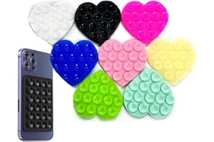 MaNeaz 8 Piezas Forma De Corazon Ventosa Movil Ventosas Para Movil Soporte Movil Ventosa De Forma Cuadrada Ventosa Movil Ventosa Para Teléfonos Móviles Bancos De Energía Y Conducción