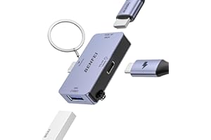 BENFEI USB C Hub 3 w 1, superkompaktowy, USB-C na HDMI 4K@60Hz, 10 Gb/s USB-A, zasilanie 100 W Kompatybilny z iPadem Pro, MacBookiem Pro/Air, iMac, iPhone 16/15 Pro/Pro Max, XPS, Thinkpad i nie tylko