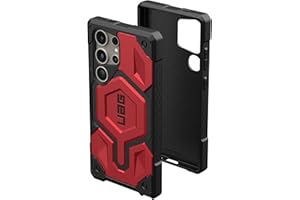 URBAN ARMOR GEAR UAG Designed for Samsung Galaxy S24 Ultra Case 6.8" Monarch Pro Crimson, Magnetic Charging Rugged Military Drop-Proof Impact Resistant Non-Slip Protective Cover