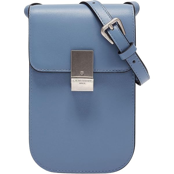 Liebeskind Berlin Damen Annie Mobile Pouch – Retro-Denim Umhängetasche Mit Krokodilprägung