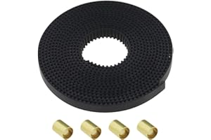 SG Store Otwarty pasek rozrządu 2GT 2 metry kompatybilny z drukarką 3 Ender 3 / Ender 3 V2 / Ender 3 Pro/Ender serii 5 skok 2 mm szerokość 6 mm z 4 mosiężnymi tulejami