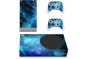 playvital Blue Nebula Custom Vinyl Skins for Xbox Series S, Wrap Decal Cover Stickers for Xbox Series S Console Controller