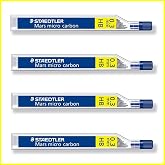 Staedtler - Mars HB Mechanical Pencil Leads, Micro Carbon, 250 0.3mm, 4 Packs (Total 48 Leads)