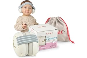 KIAMO1407 Earmuffs Baby Gehörschutz [0-36 Monate] - 25dB Lärmschutz Kopfhörer - Verstellbares Kopfband - Komfortable Ohrenschützer für Schlaf, Reisen & Konzerte - Schutz für empfindliche Babyohren
