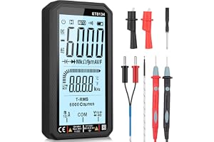 Neoteck Digital multimeter 6 000 räkningar äkta RMS LCD stor skärm multimeter spänning voltmeter motstånd kapacitetsmätare te