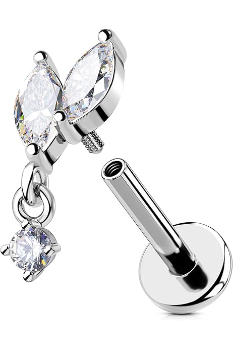 Dermal Anchor A Croce In Acciaio Chirurgico - Piercing Per Corpo Colorato - Foto 2