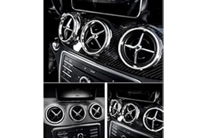 GENERIC Bling Accessories Outlet circle Fit for Mercedes Benz Class A Class B Class C Class E GLA GLB GLC CLA Applique wreath Applique ring (GLA/CLA outer ring (5 pieces/set))