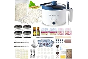 LINGQIAN Candle Making Kit with Wax Melter for Adults, DIY Wax Melt Starter Kit with Tealight Cups to Make Your Own Candles