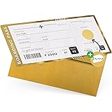 Reisegutschein Flugticket mit Rubbelaufkleber - Bordkarte zum beschriften - Einzigartige Reise Geschenk Verpackung - Boarding
