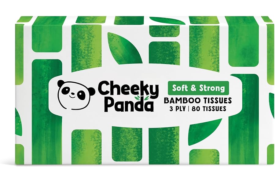 The Cheeky Panda Bamboo Facial Tissues | Sustainable and Silky Soft | Plastic Free