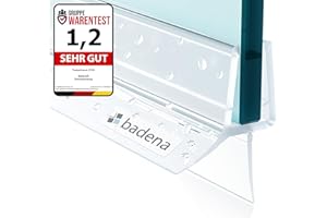 Badena® Duschdichtungen für Duschtüren I Ersatz Dichtung 6mm 8mm Glastür I Duschtürdichtung Wasserabweiser mit Dichtlippe I Dichtung Duschwand Badewanne Duschkabine I Duschabdichtung Gerade 1x 100cm