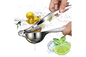 ‎GUFOLTIE Gufoltie Zitronenpresse Edelstahl Universelle Größe Limettenpresse Spülmaschinenfest Zitruspresse Maximale Frische und Geschmack durch 100% Auspresstechnik