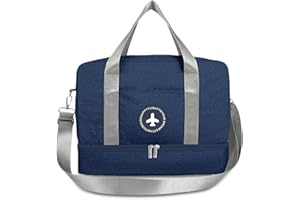 FANDARE 3 in 1 Borsa da Viaggio Palestra Borsa a tracolla Vacanza Zaino per Uomo/Donna Borsone Palestra per Viaggi Palestra Shopping Nuoto Allenarsi con Scarpe Scomparto