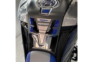 Resin Bike Autocollant Moto Compatibles avec Suzuki V-Strom 1050 XT ABS Gris Aspen 2022. Protection de Réservoir Contre Les Chocs et Les Éraflures. Autocollant 3D Résinés Fabriqué en Italie