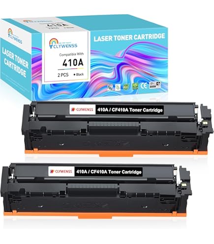 410A CF410A Toner MFP-M477fdw Toner Compatibel met HP 410A CF410A Toner Multipack voor HP Color LaserJet Pro MFP M477fdn M477fdw M477fnw M452dn M452nw M452dw Printer (4 stuks, zwart, cyaan, magenta