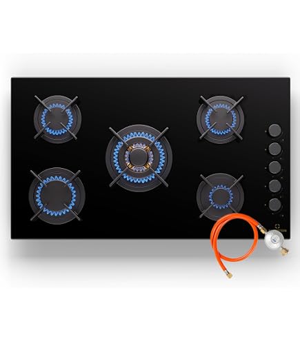 SPARES2GO (Non Universale) Forno Piano Cottura a Gas Bruciatore Crown & Flame Cap kit compatibile con CDA (Piccole, 2 Medie e Grandi, 55 mm – 100 mm SPARES2GO (Non Universale) Forno Piano Cottura a Gas Bruciatore Crown & Flame Cap kit compatibile con CDA (Piccole, 2 Medie e Grandi, 55 mm – 100 mm