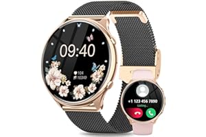 Fitonme Smartwatch damski z funkcją telefonu, ekran dotykowy HD 1,39 cala, zegarek na rękę z 120+ trybami sportowymi SpO2, pulsometr, monitor snu, wodoszczelność IP67, zegarek sportowy do iOS Android,