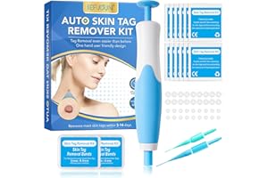 ZBQIEX Skin Tag Remover Kit für Gesicht & Körper, Warzenentferner, Upgraded schnell und einfach Skin Tag Removal Pen für Größe 2mm-8mm, mit 40 Removal Bands & 10 Reinigungstücher, sicher und schmerzlos