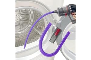 KENSHIRE Kit de limpieza de ventilación de secadora compatible con Dyson V7 V8 V10 V11 V12 V15 accesorio limpiador de ventilación de secadora, manguera larga removedor de pelusas de secadora (conector