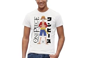 One Piece T-Shirt Luffy avec Son Chapeau de Paille - Produit sous Licence Officielle T-Shirt Enfant